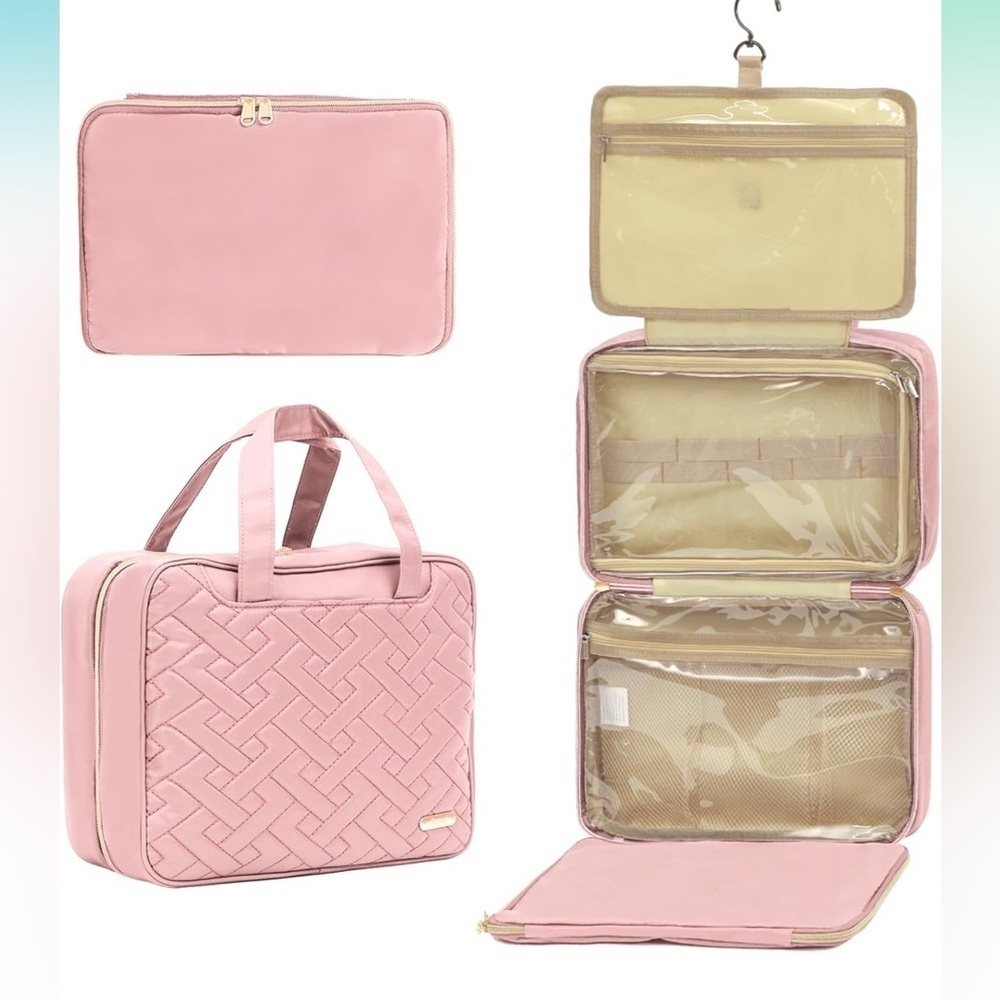Travel Toiletry Bag Extra Large Water-resistant Cosmetic Bag with Hanging Hook